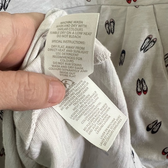 Boden Phoebe Novelty Shoe Print Dress Long Length - Picture 14 of 14